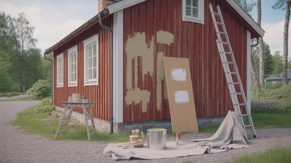 juni r b sta tiden att m la om tr fasaden underarbete f rgval och kostnad